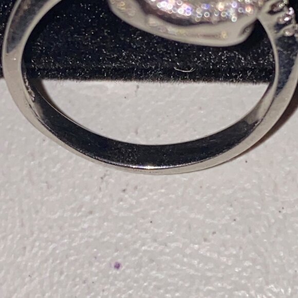 Ring Tourmaline Size 8 Pear-Shaped Tourmaline Stone 10mm x 8mm 38 CZ Cubic Zirco - Picture 15 of 15